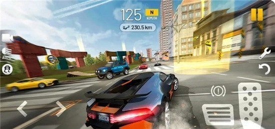 1.游戏中展示优秀的跑车驾驶技术，所有新跑车的性能和物理引擎都非常的逼真。