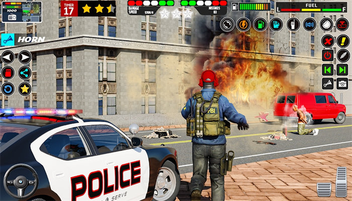 警车追逐游戏3D模拟